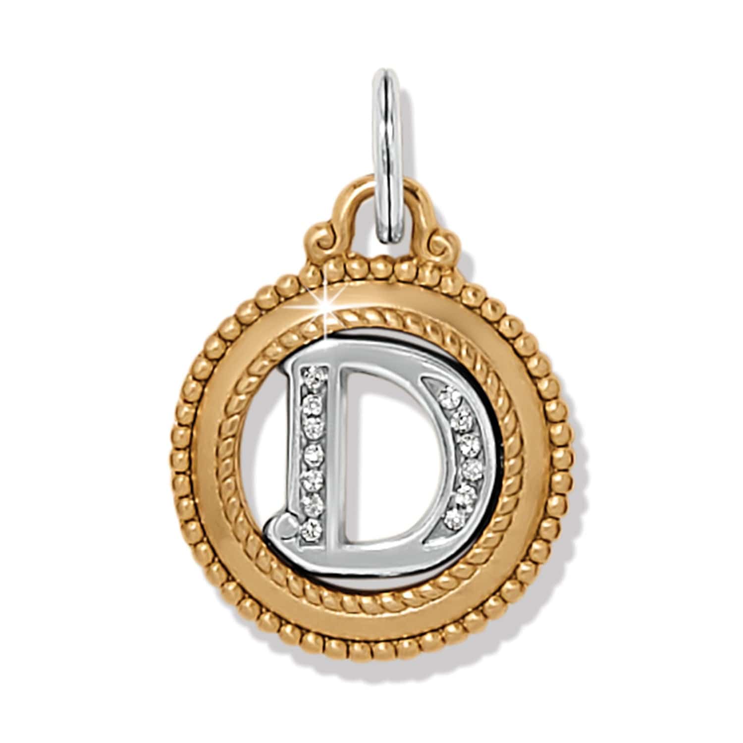 ABC Monogram Charm silver-gold 7