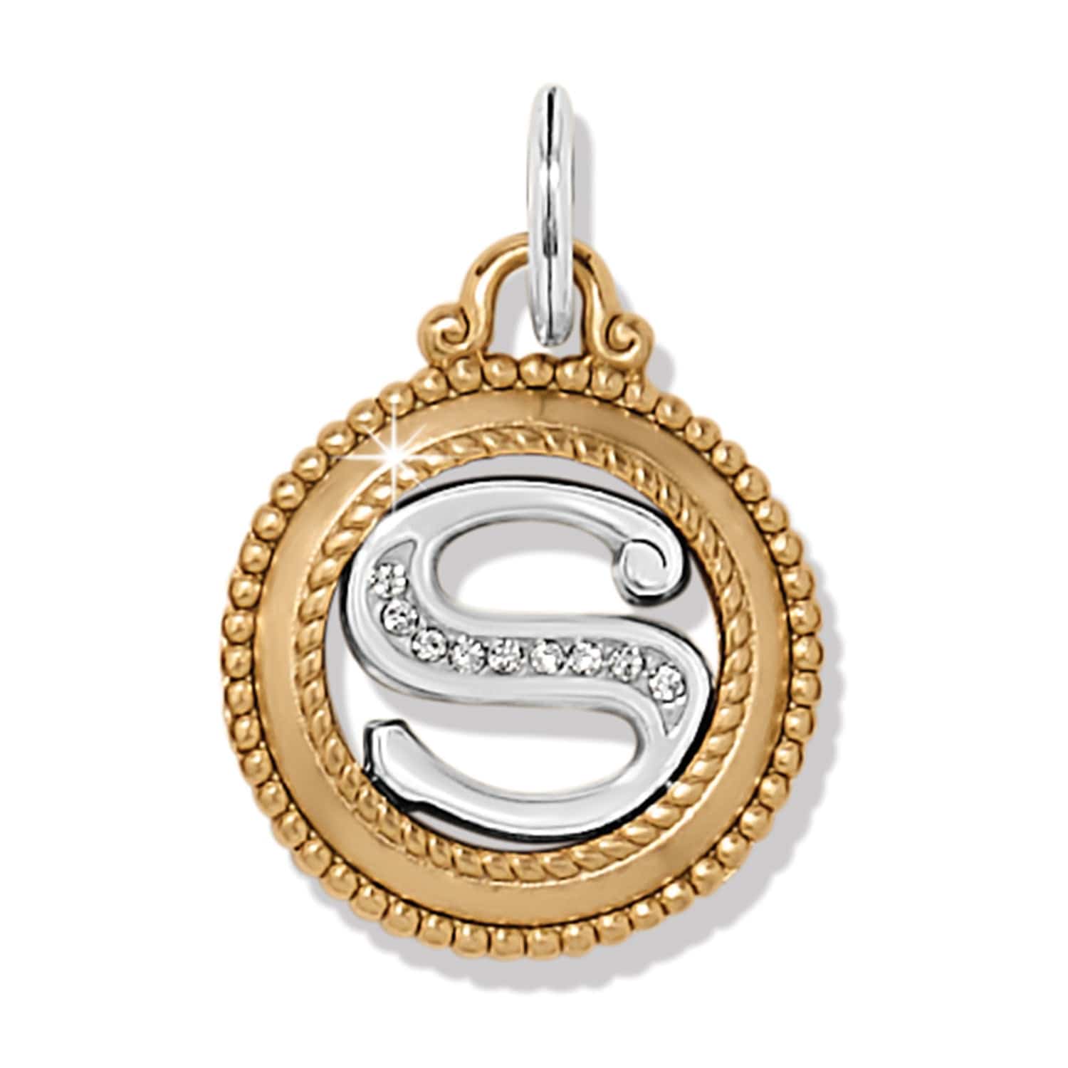 ABC Monogram Charm silver-gold 33