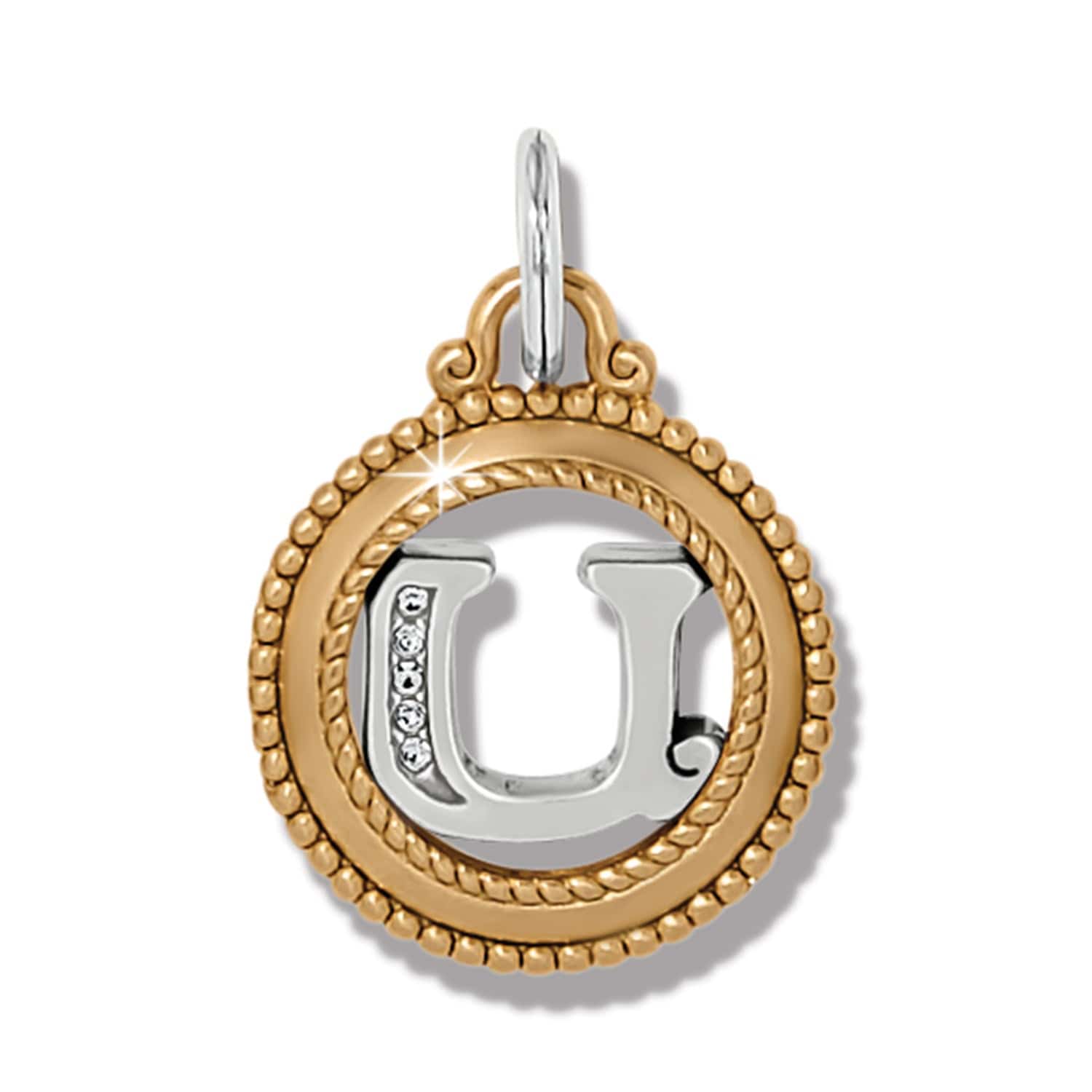 ABC Monogram Charm silver-gold 37