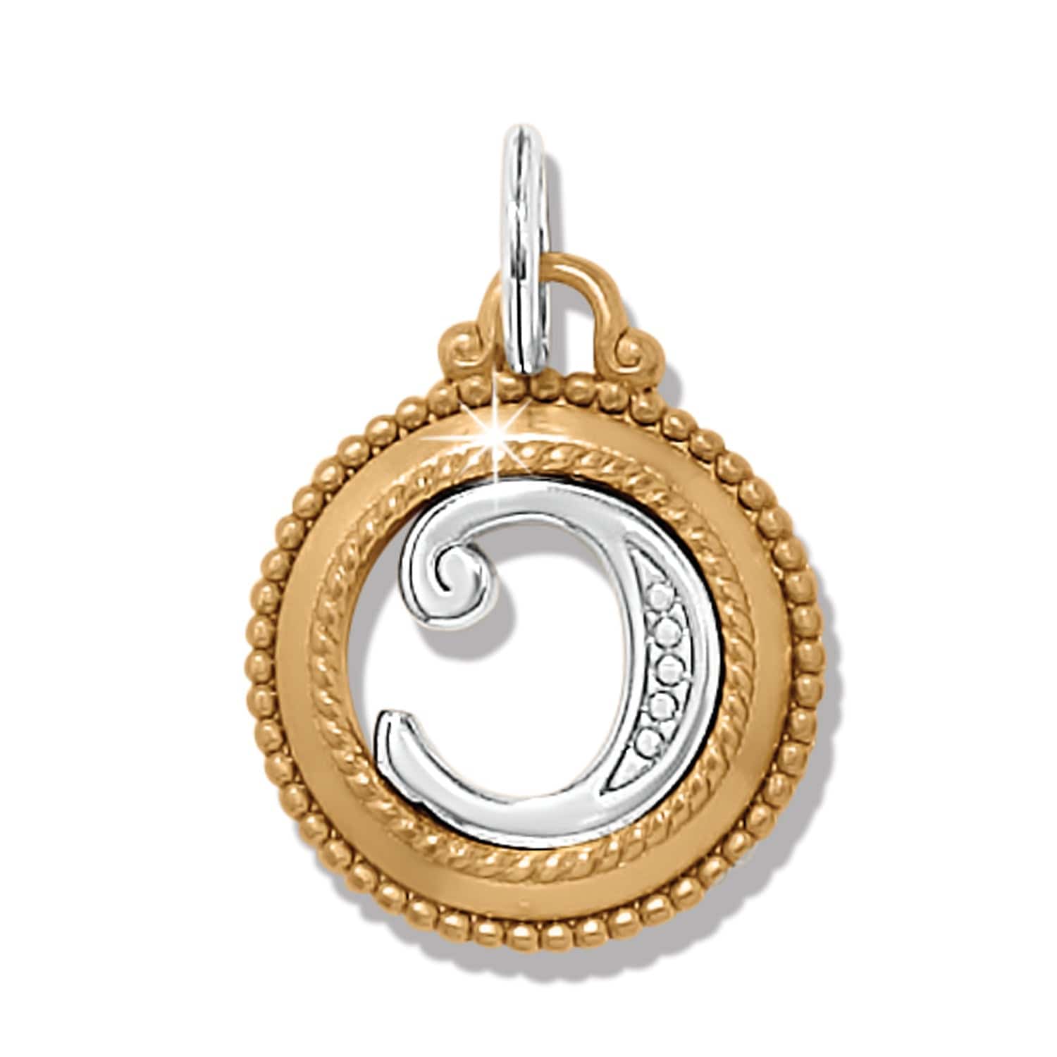 ABC Monogram Charm silver-gold 6