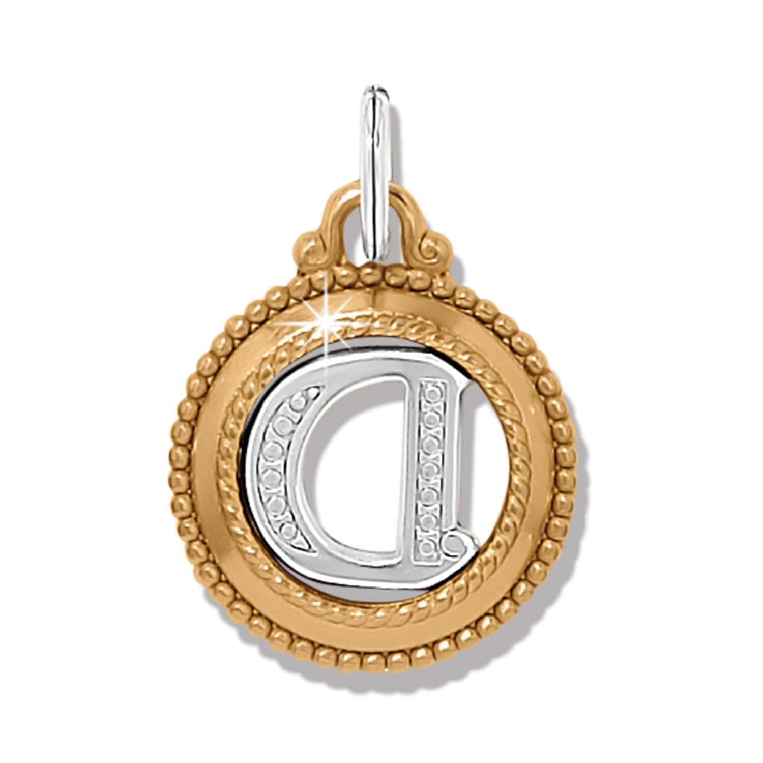ABC Monogram Charm silver-gold 8