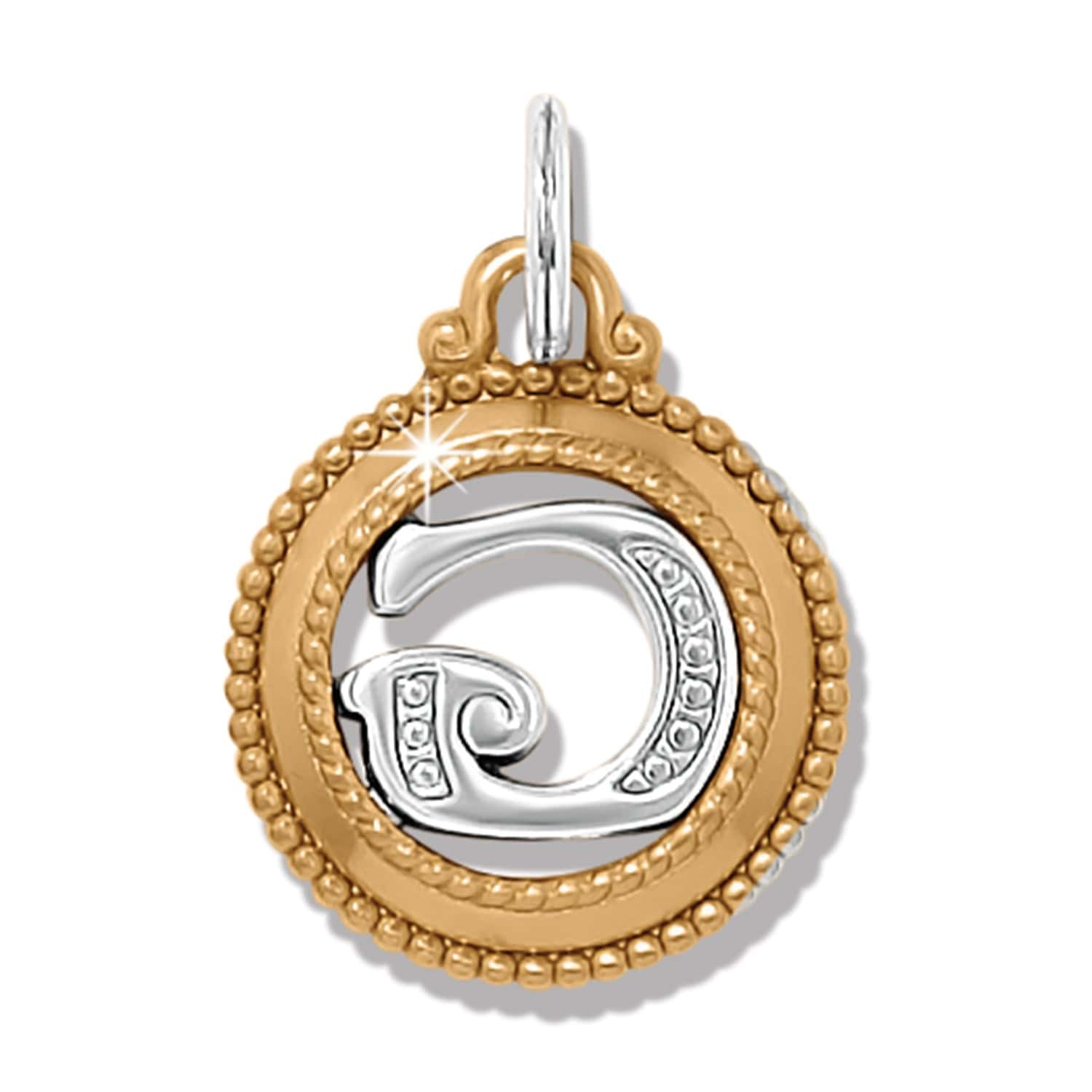 ABC Monogram Charm silver-gold 12