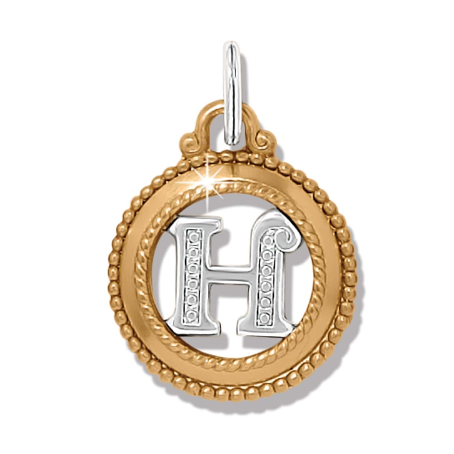 ABC Monogram Charm silver-gold 14