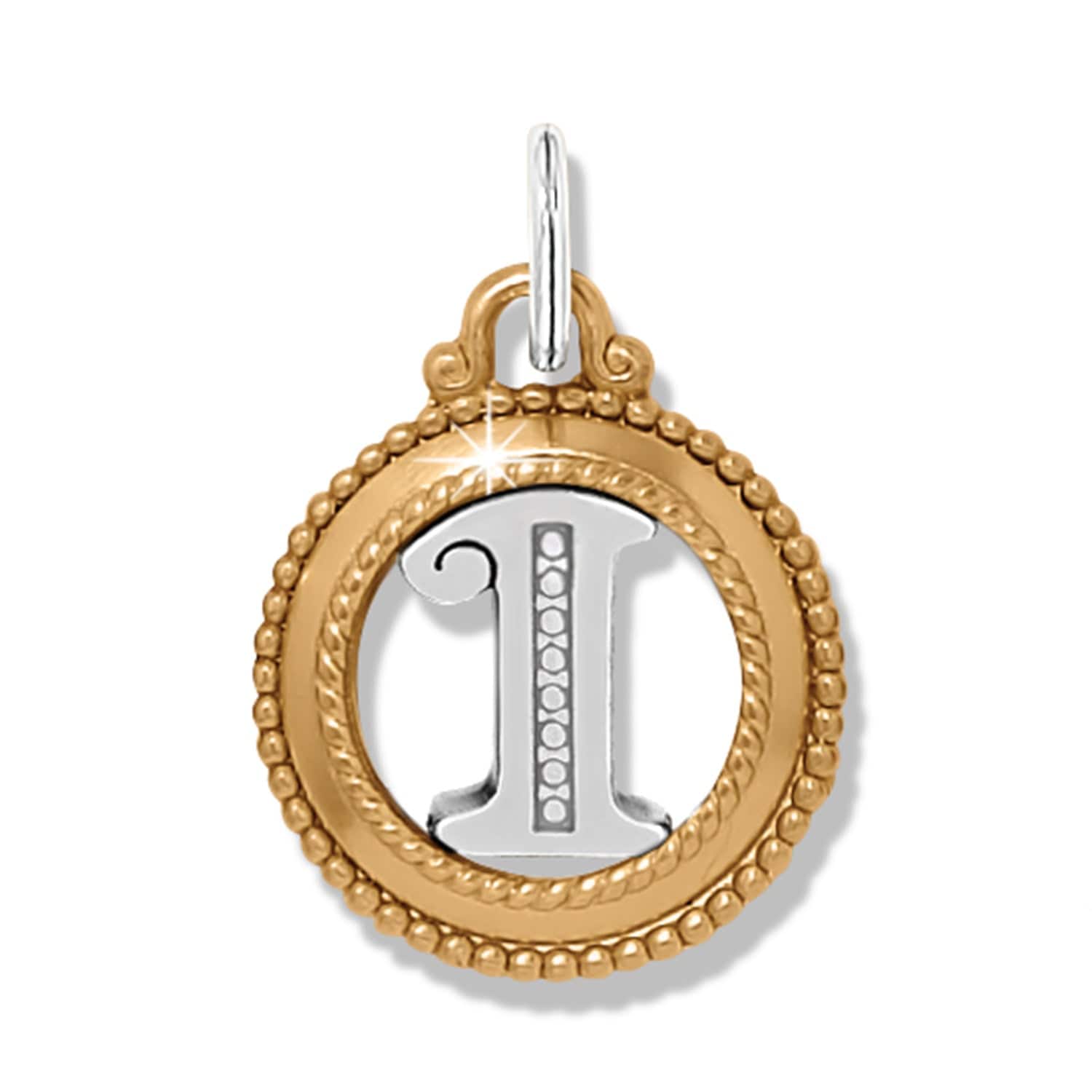 ABC Monogram Charm silver-gold 16