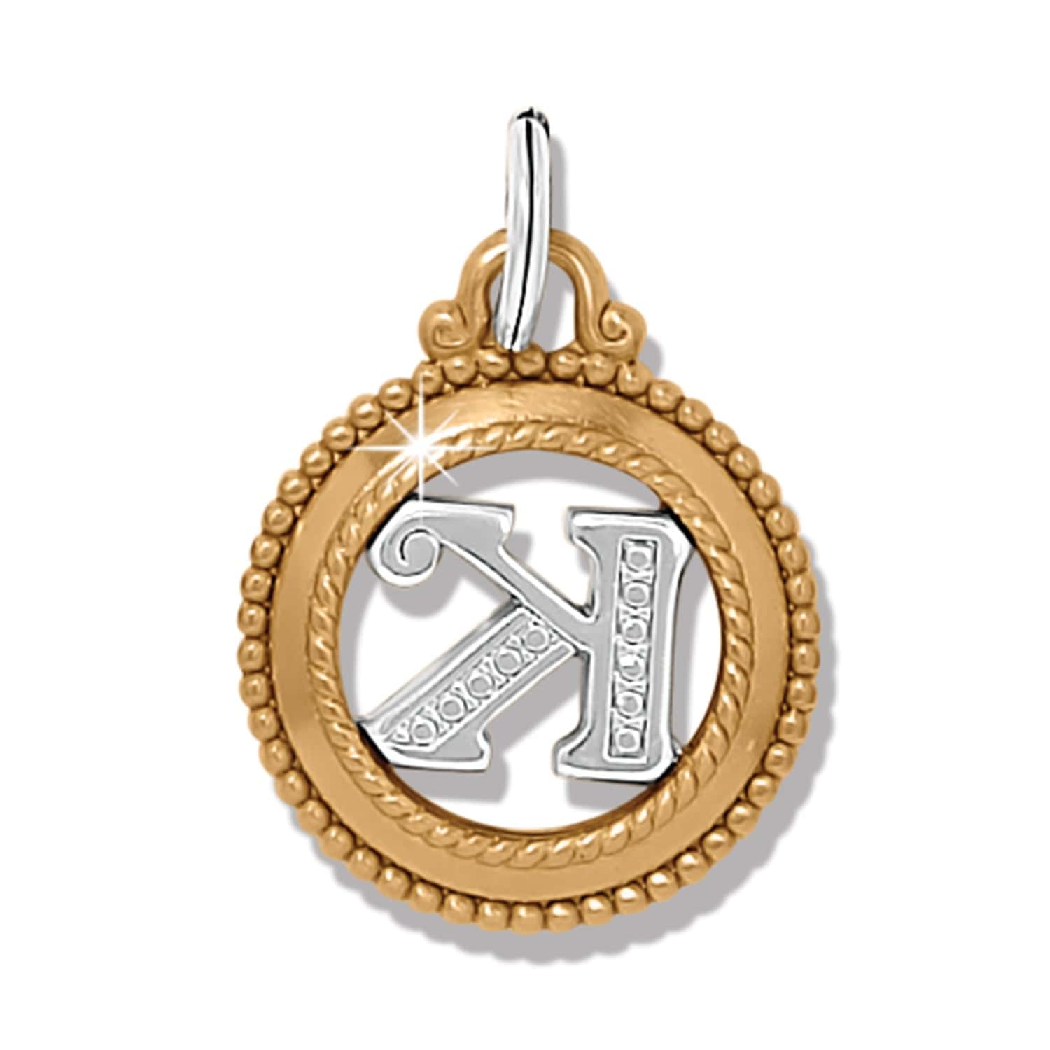 ABC Monogram Charm silver-gold 20