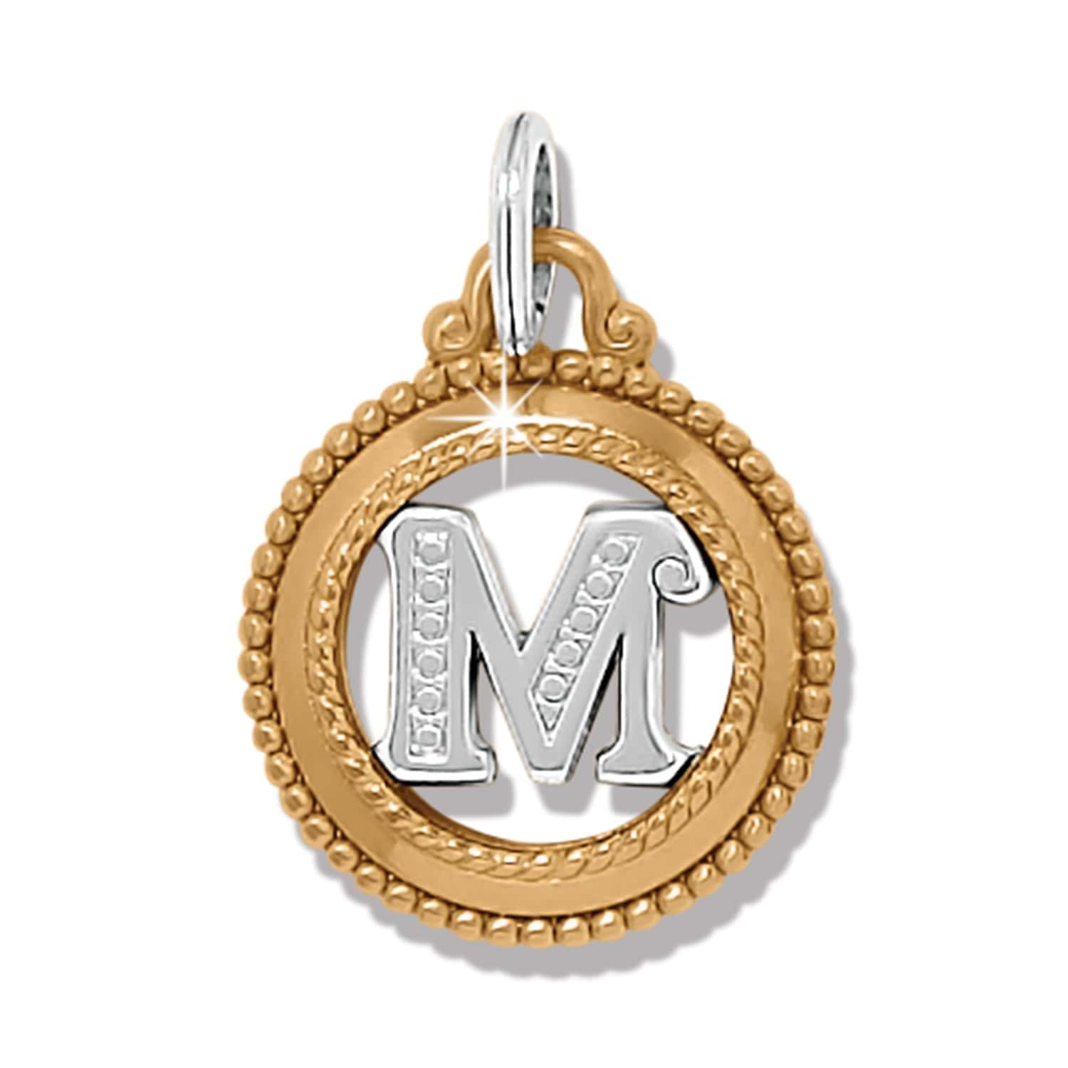 ABC Monogram Charm silver-gold 24