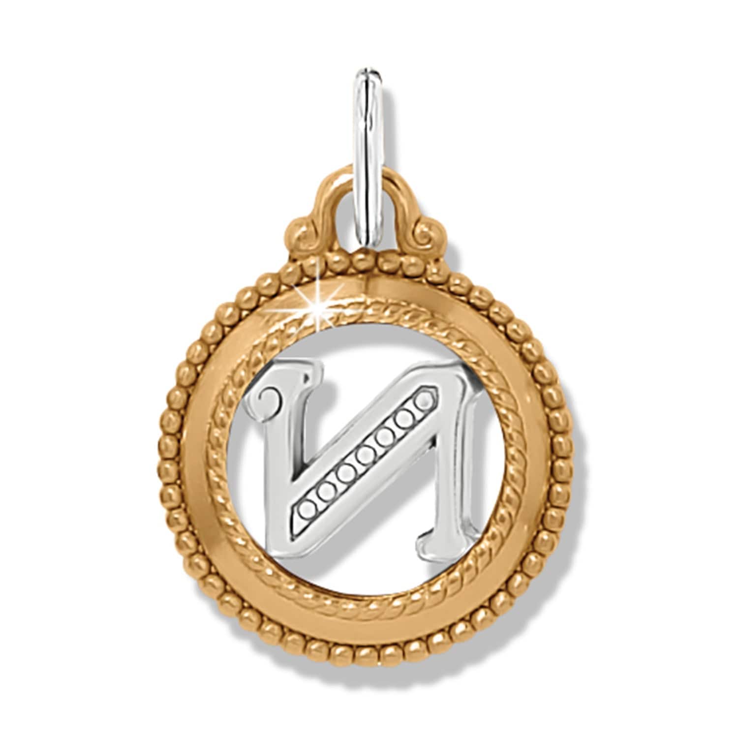 ABC Monogram Charm silver-gold 26