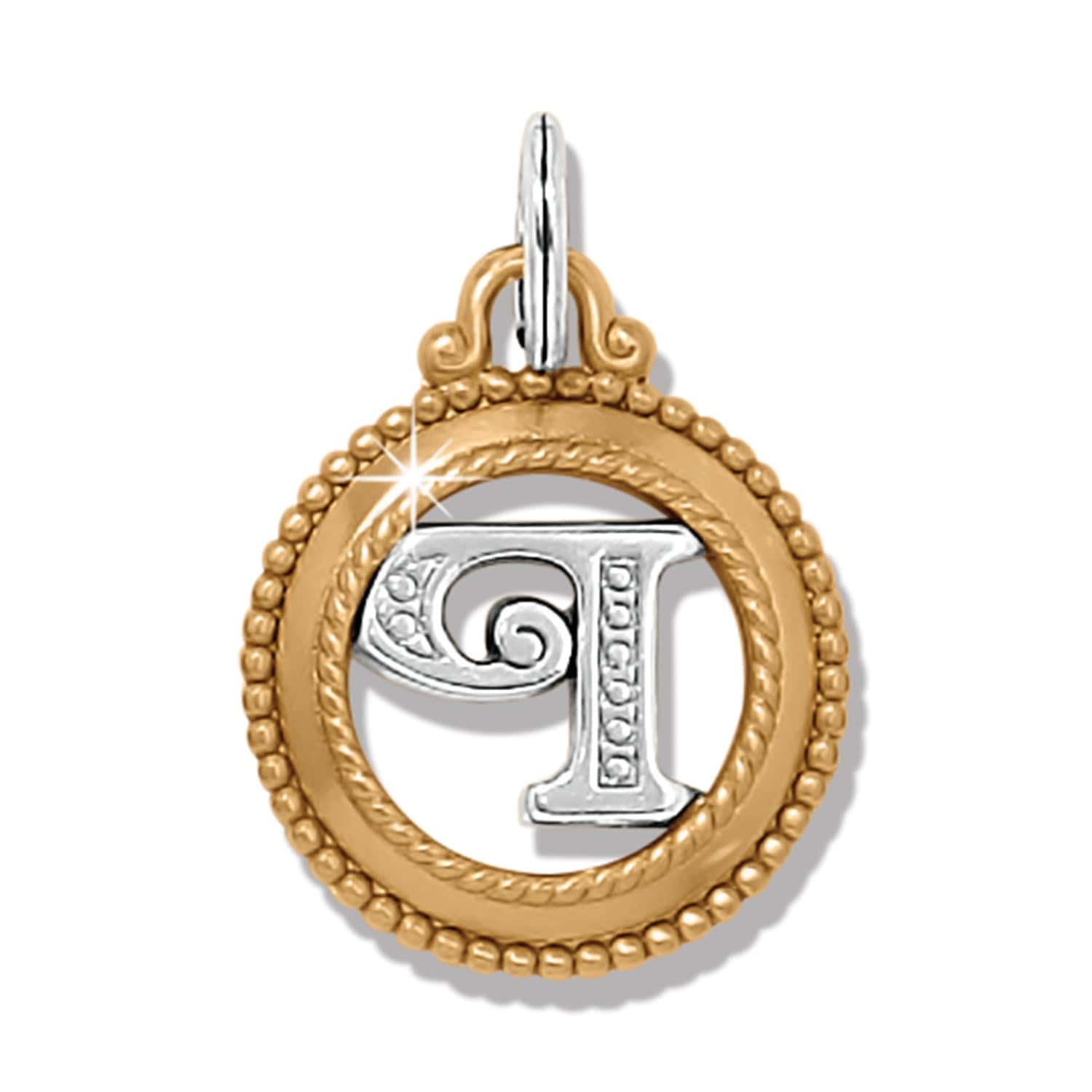 ABC Monogram Charm silver-gold 28