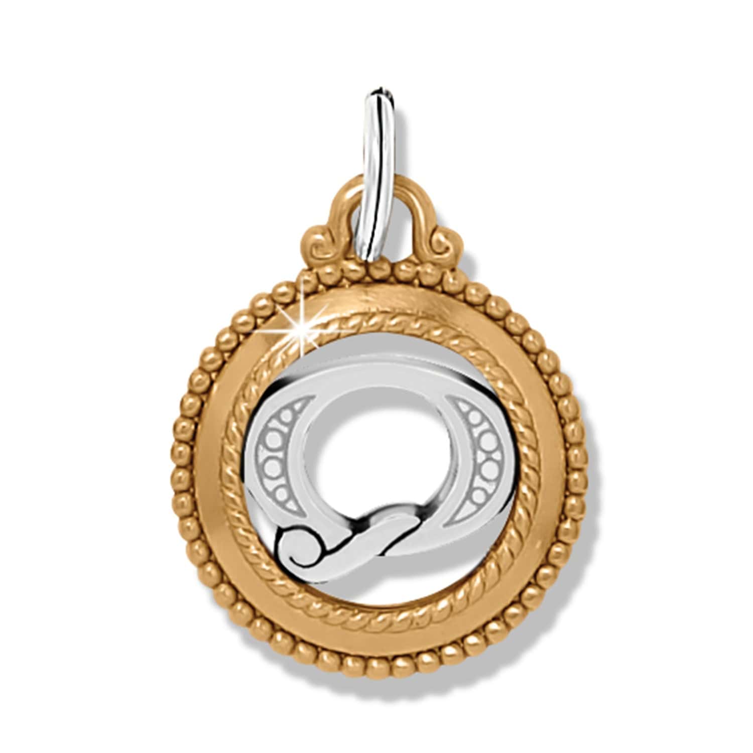 ABC Monogram Charm silver-gold 30