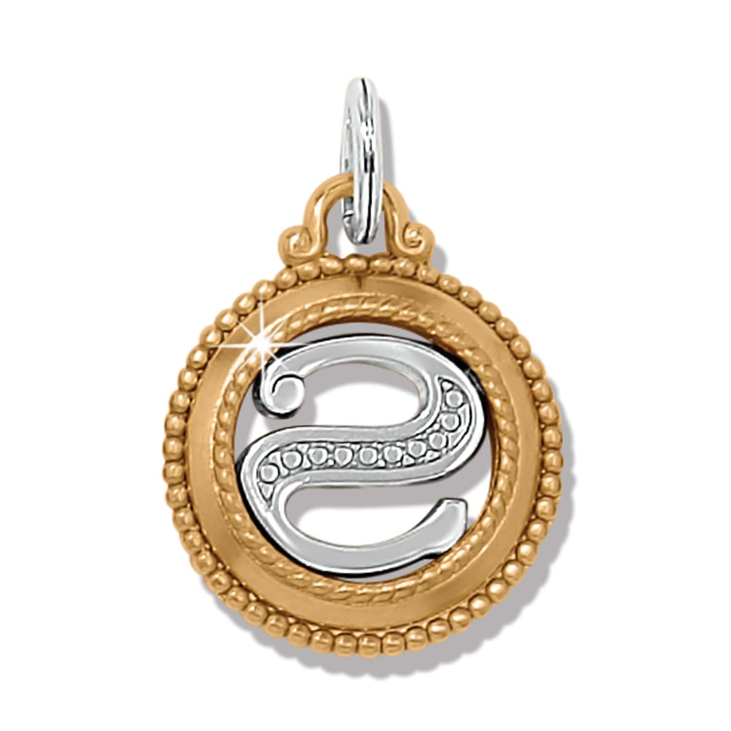 ABC Monogram Charm silver-gold 34