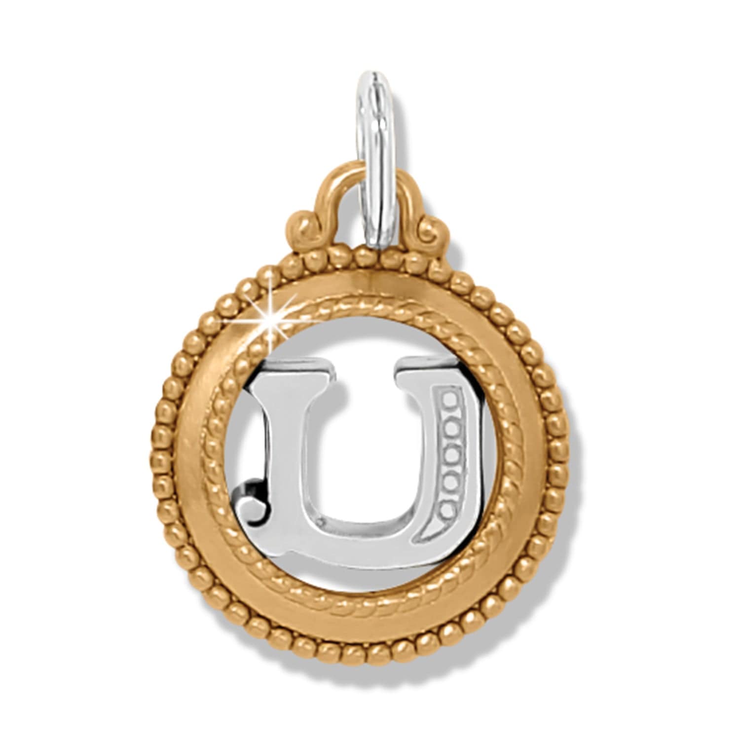 ABC Monogram Charm silver-gold 38