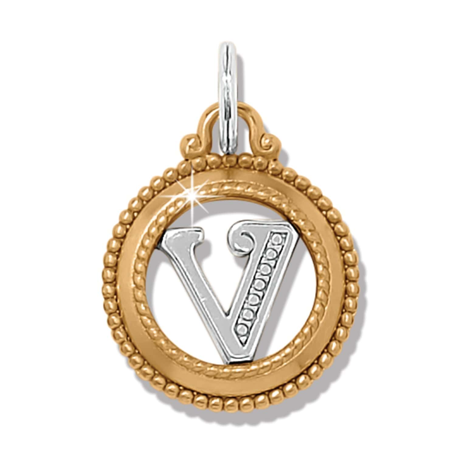 ABC Monogram Charm silver-gold 40