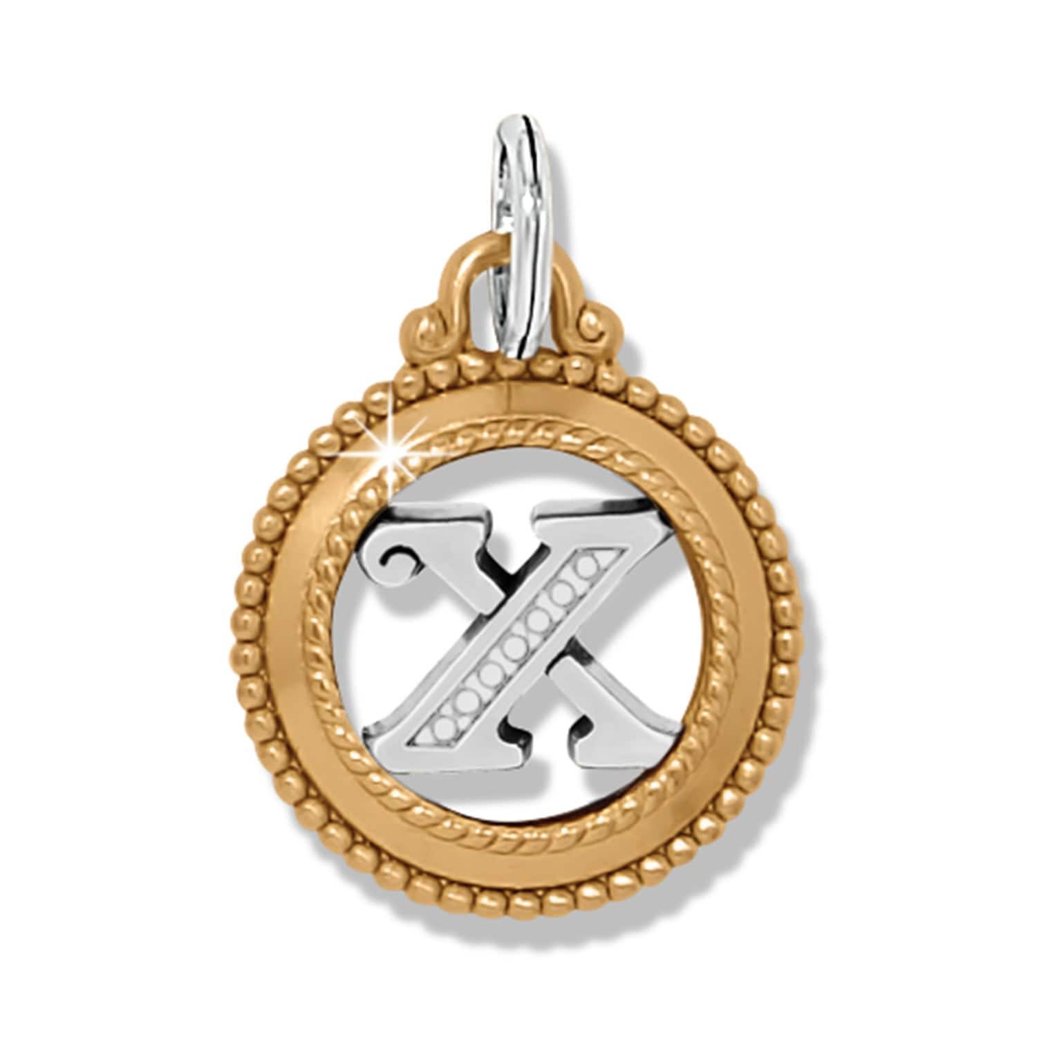 ABC Monogram Charm silver-gold 44
