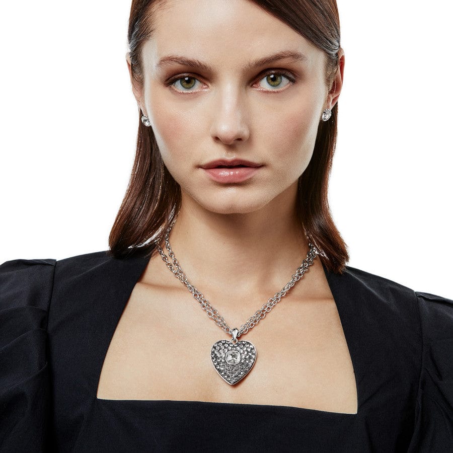 Adela Heart Convertible Necklace silver 13