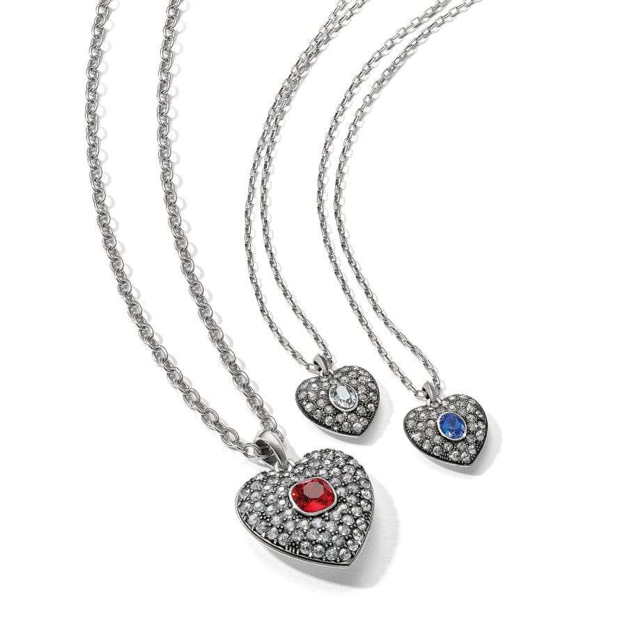 Adela Heart Mini Necklace silver-blue 9