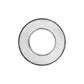 Brighton flat washer-shaped ring component with polished silver-plated finish and open center on a white background