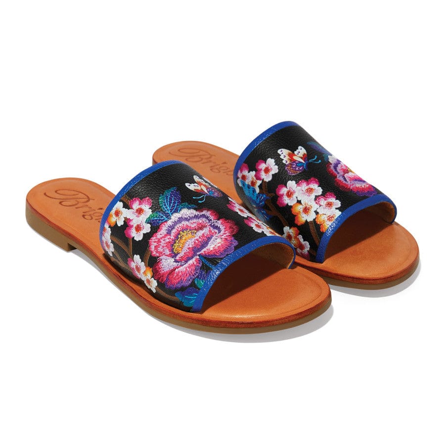 Akira Embroidered Slide Sandals multi 1