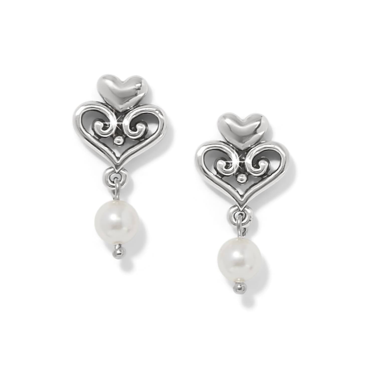 Alcazar Amor Pearl Post Drop Earrings - Brighton