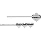 Brighton silver-plated hair pins with heart-shaped decorative accents shown in two styles on a white background