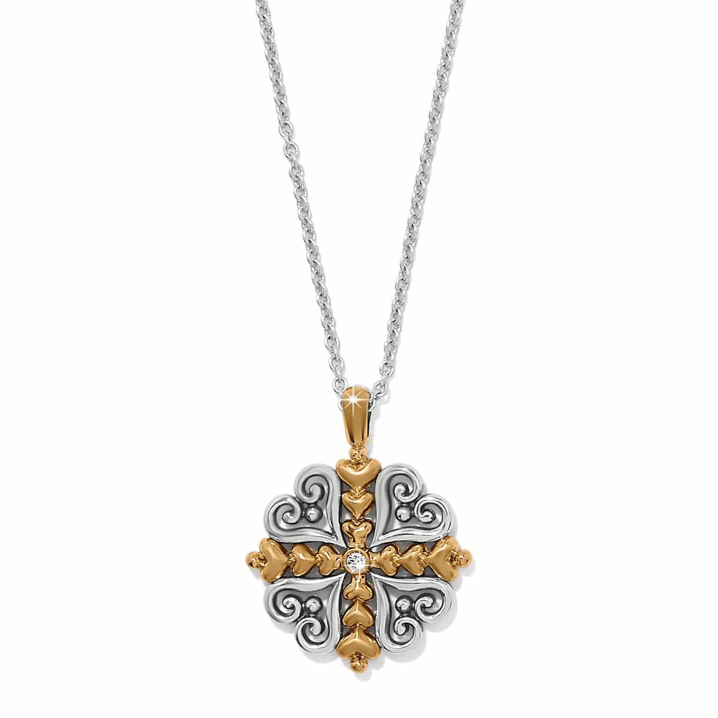 アクセサリー HIGH-END HERITAGE NECKLACE Alcazar Heart Two Tone Necklace - Brighton