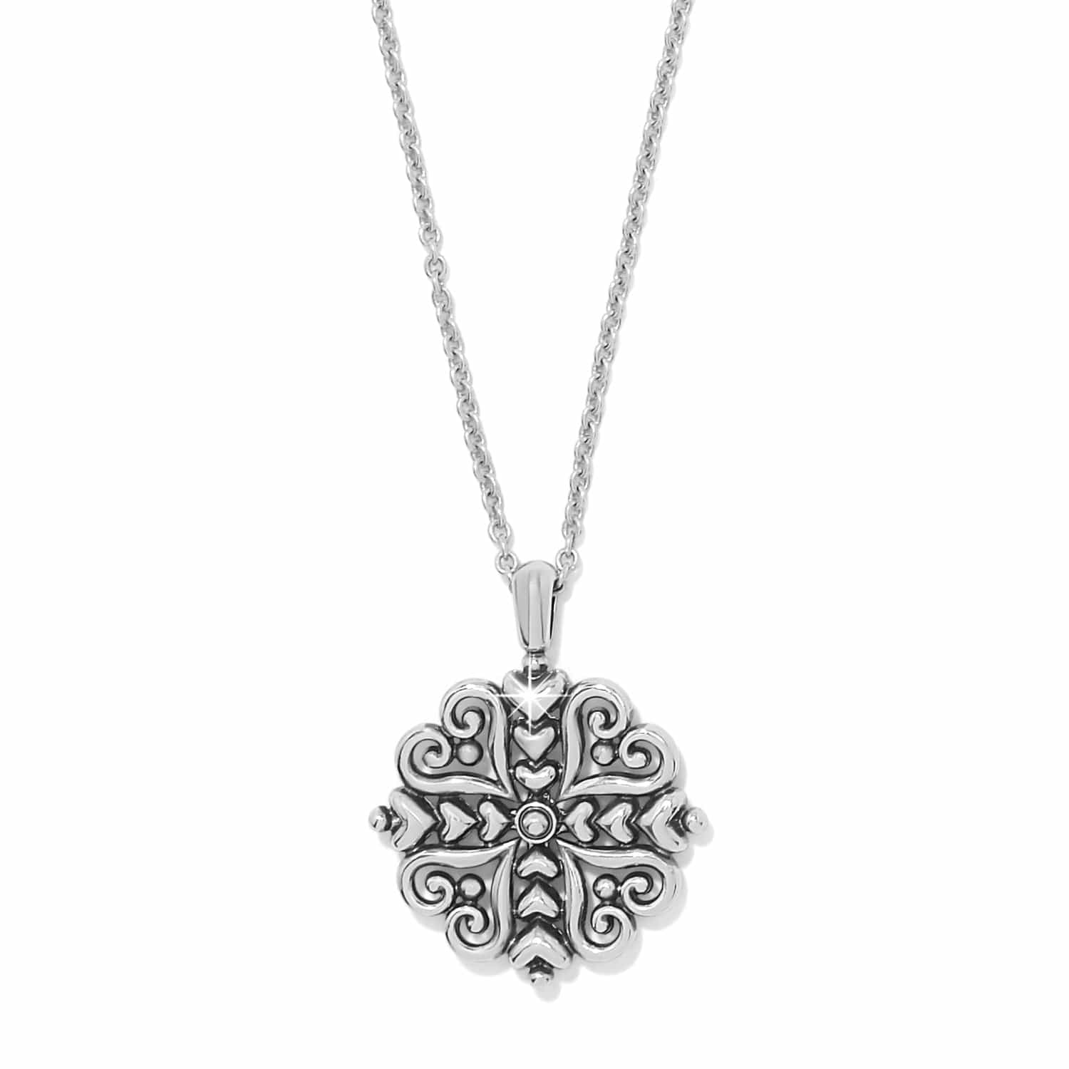 Alcazar Heart Two Tone Necklace - Brighton