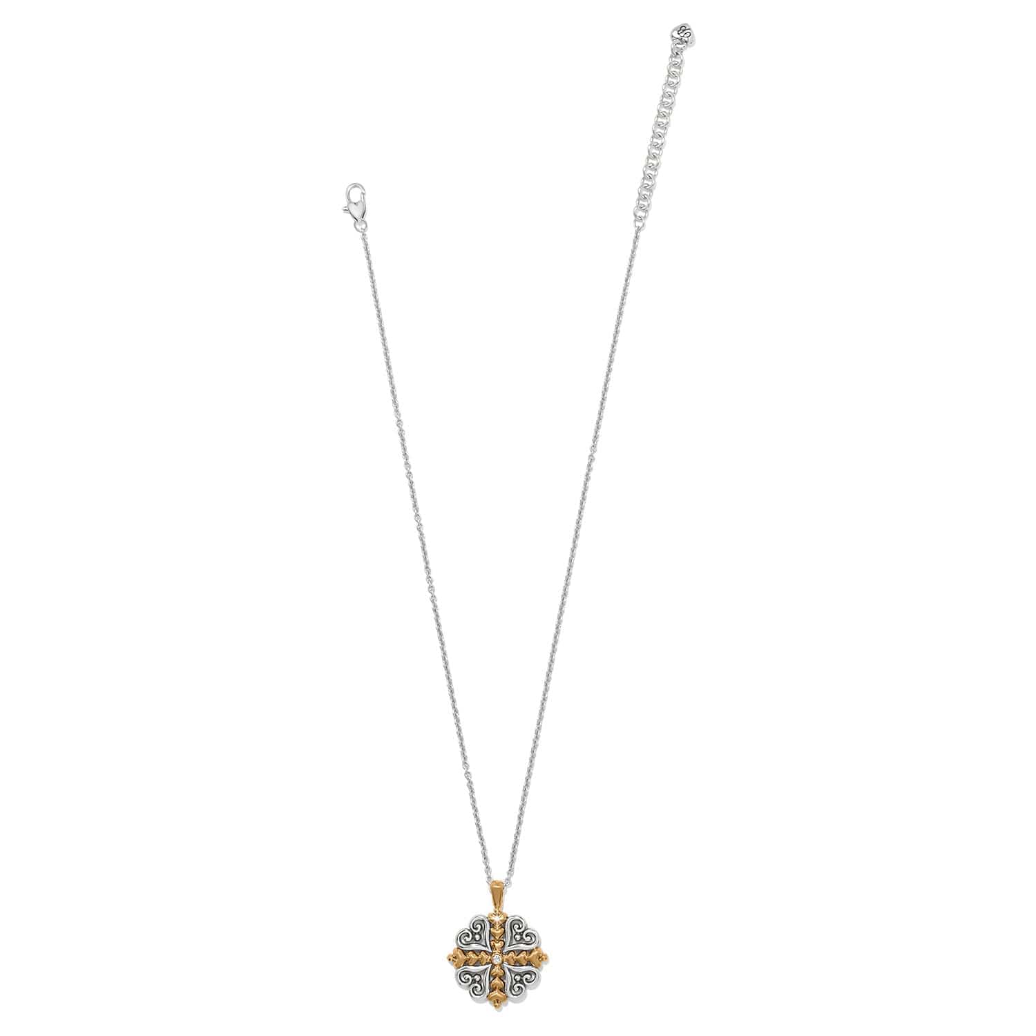 Alcazar Heart Two Tone Necklace silver-gold 3