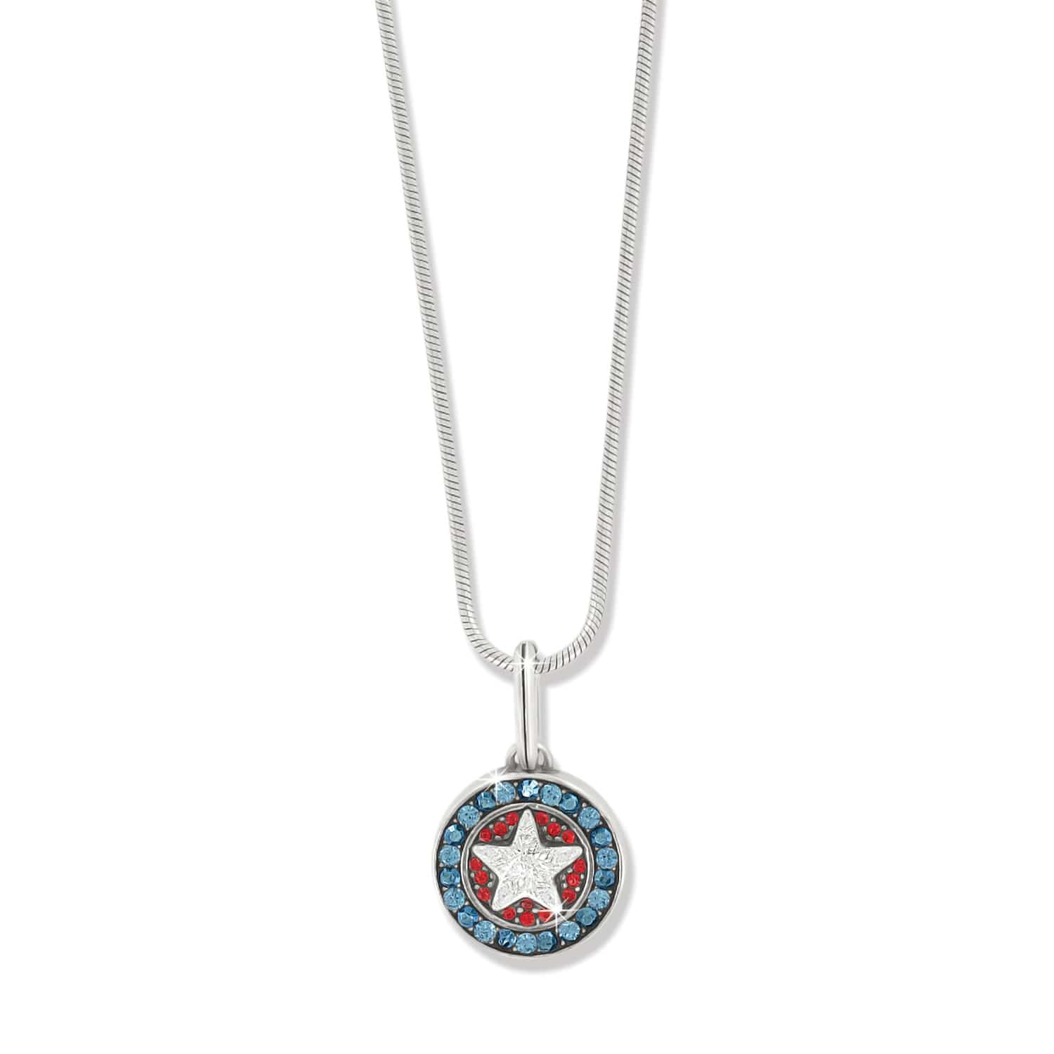 American Star Charm Necklace red-white-blue 1