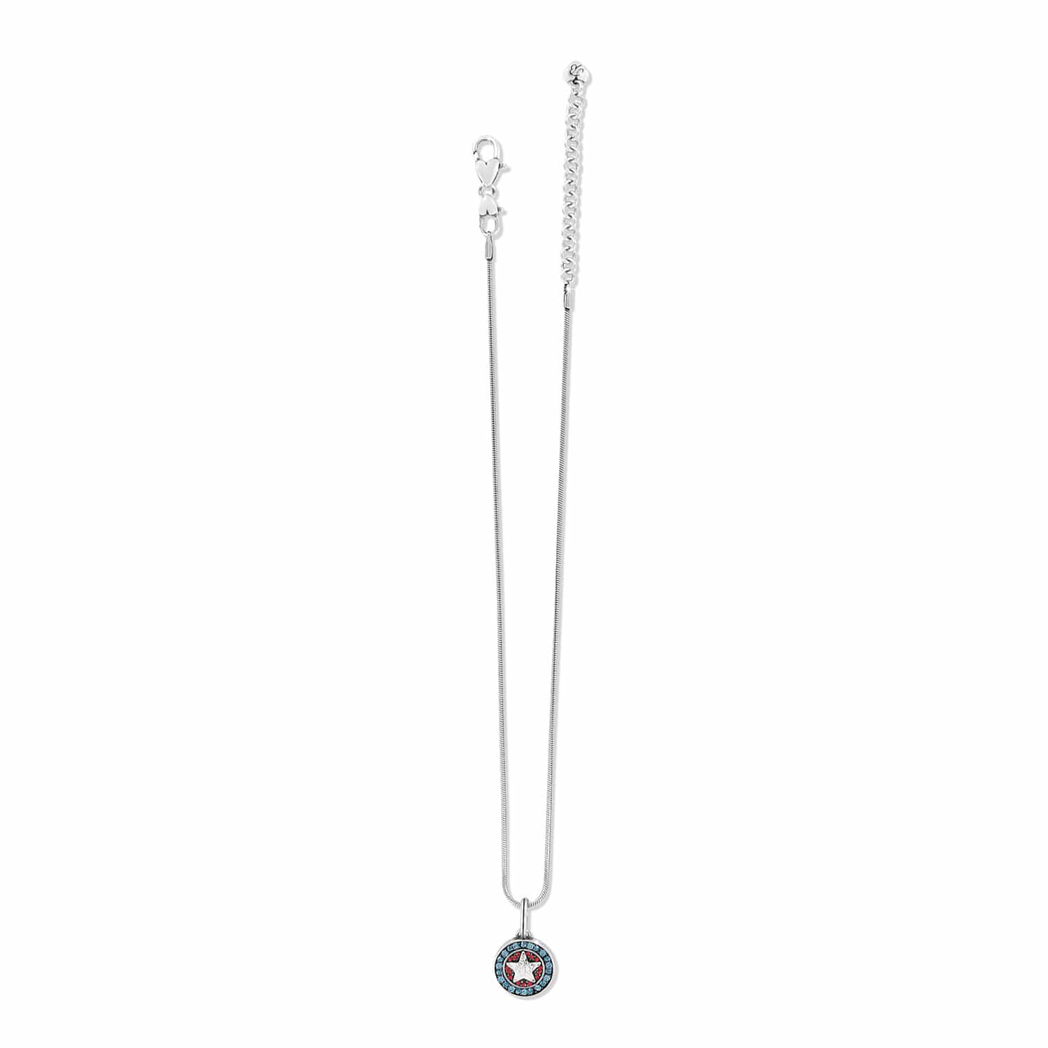 American Star Charm Necklace red-white-blue 3