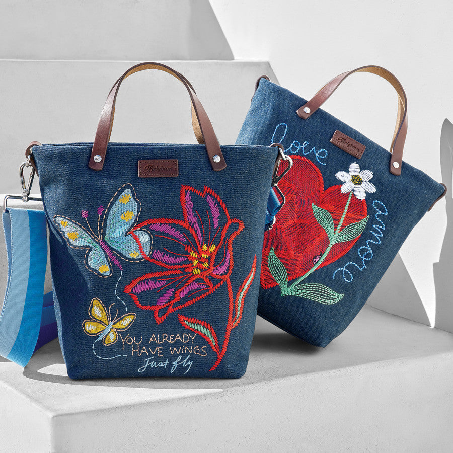 Amoreheart Embroidered Medium Messenger Bag multi 5