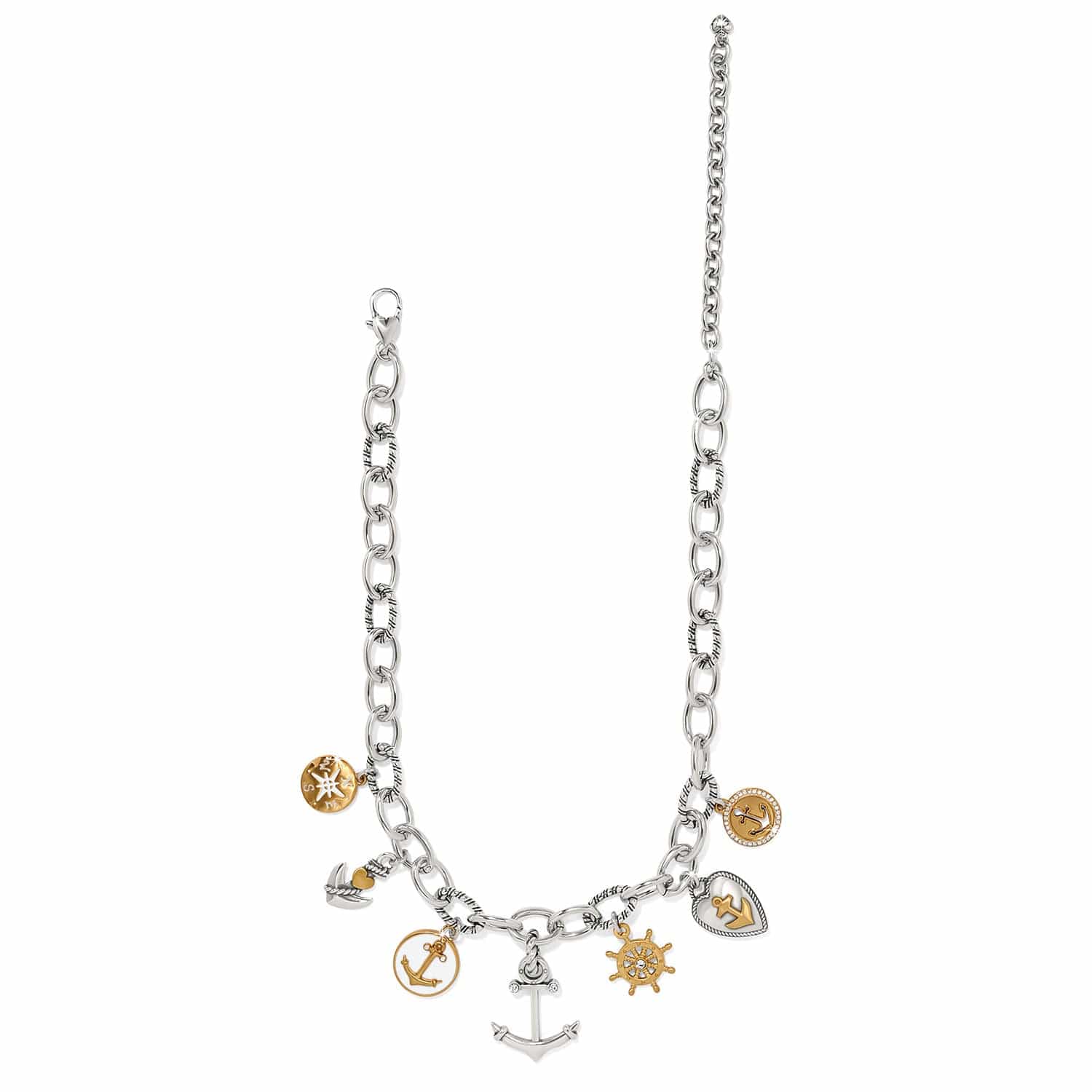 Anchors Aweigh Necklace silver-gold 3