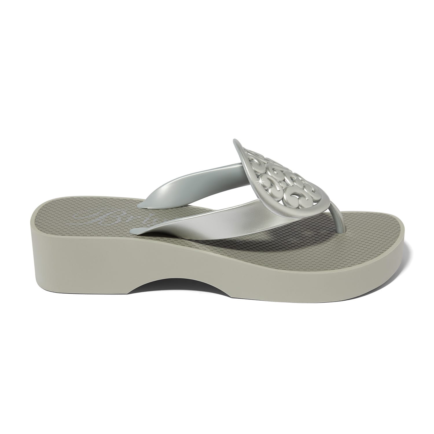 Artful Platform Flip Flops silver 4