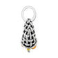 Brighton charm with silver-plated woven basket design and amber-toned beads at the base on a white background