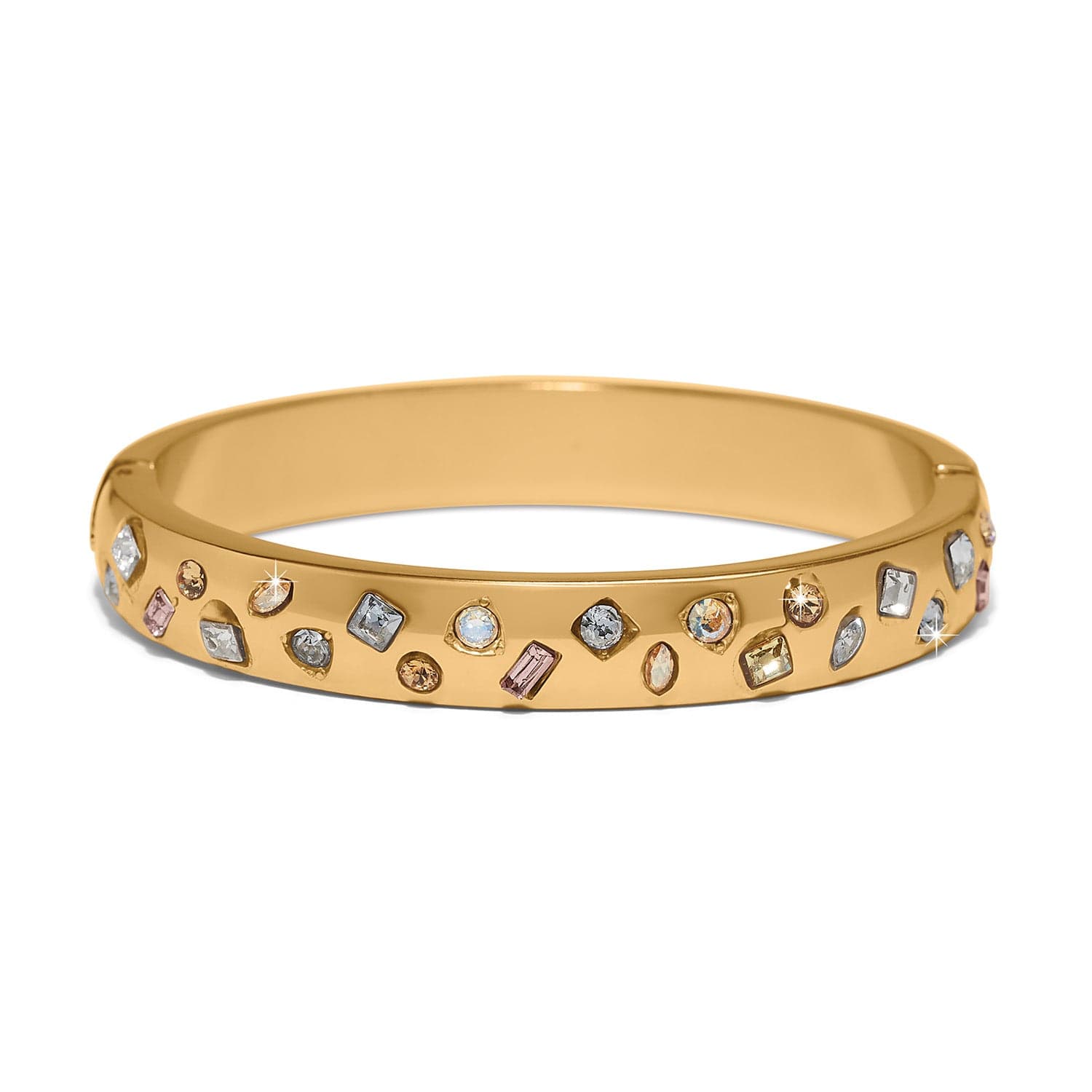 B Radiant Hinged Bangle gold-multi 1