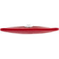 Brighton red leather card case shown from the side with silver-tone stud accent on a white background