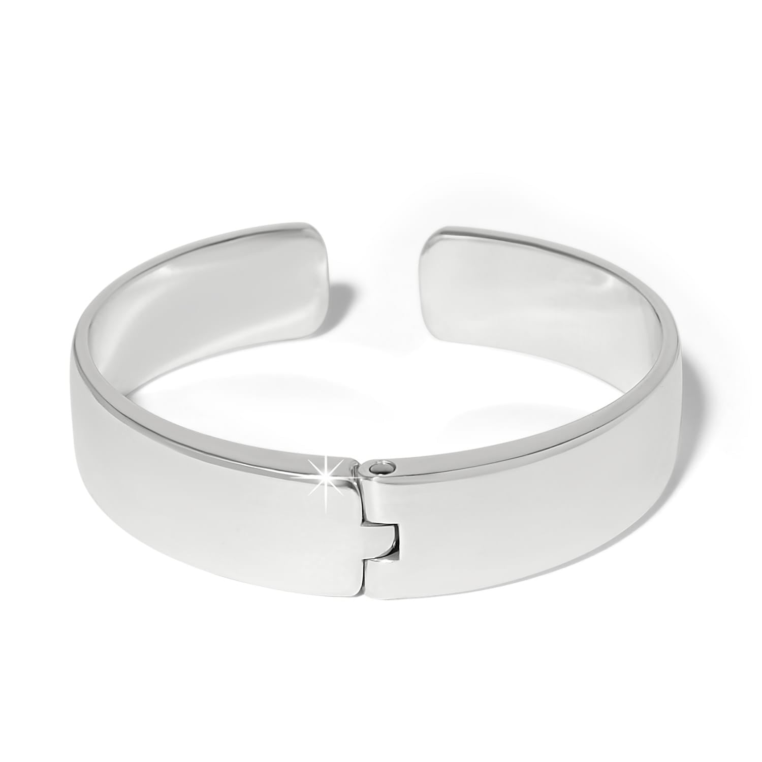 B You Blue Hinged Bangle silver-blue 2