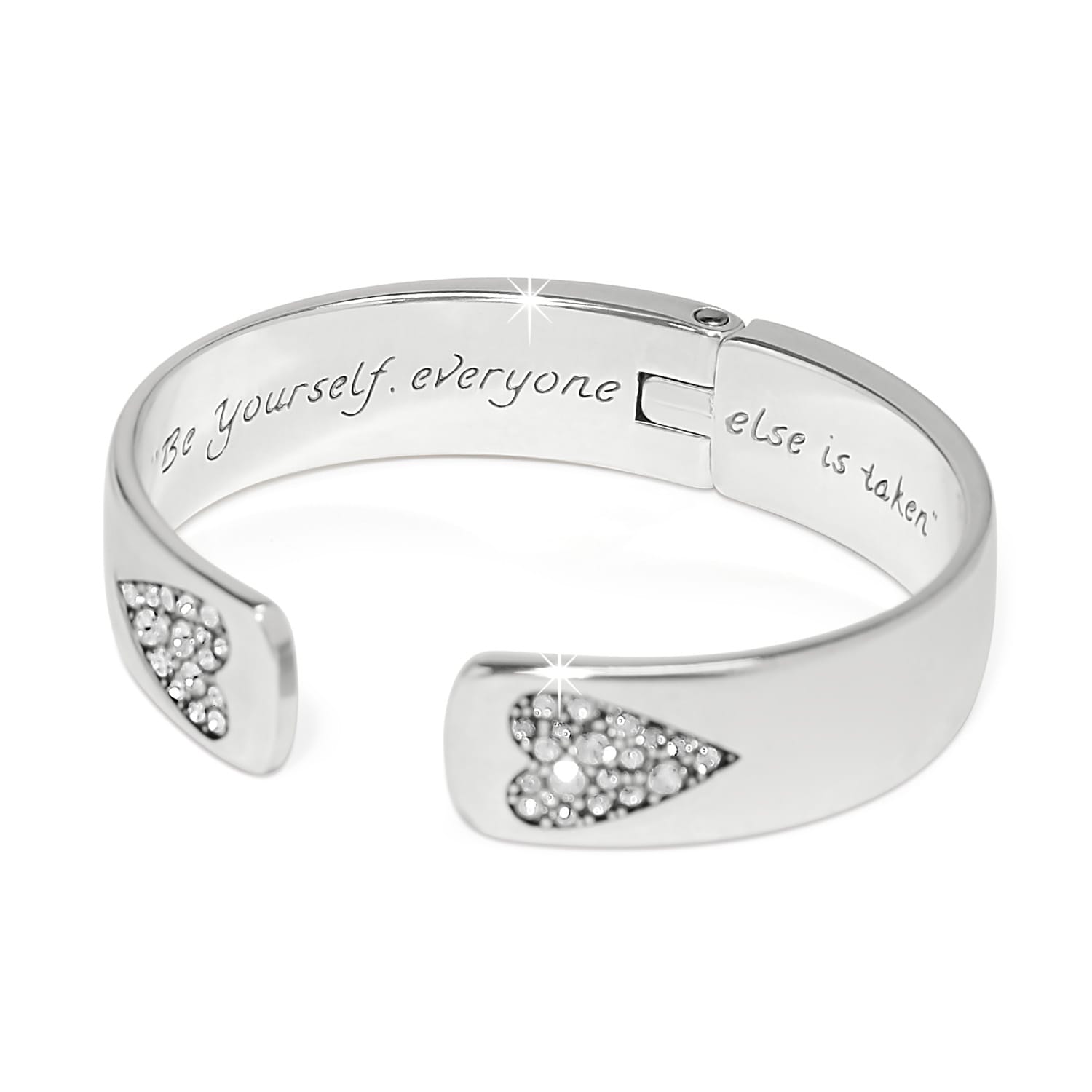 B You Hinged Bangle silver 2