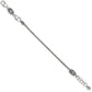 Brighton bracelet with silver-plated braided chain, decorative beaded stations, and lobster clasp on a white background