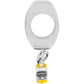 Brighton silver-plated charm bead with dangling yellow and silver enamel accent on a white background