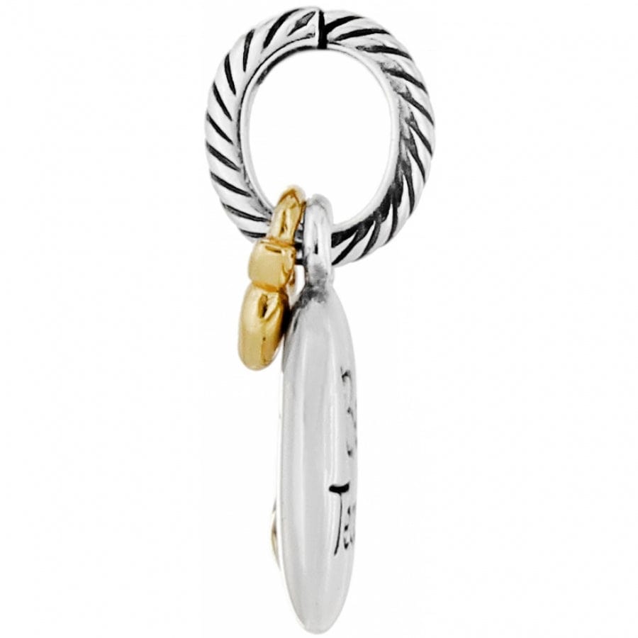 Best Teacher Charm silver-gold 2