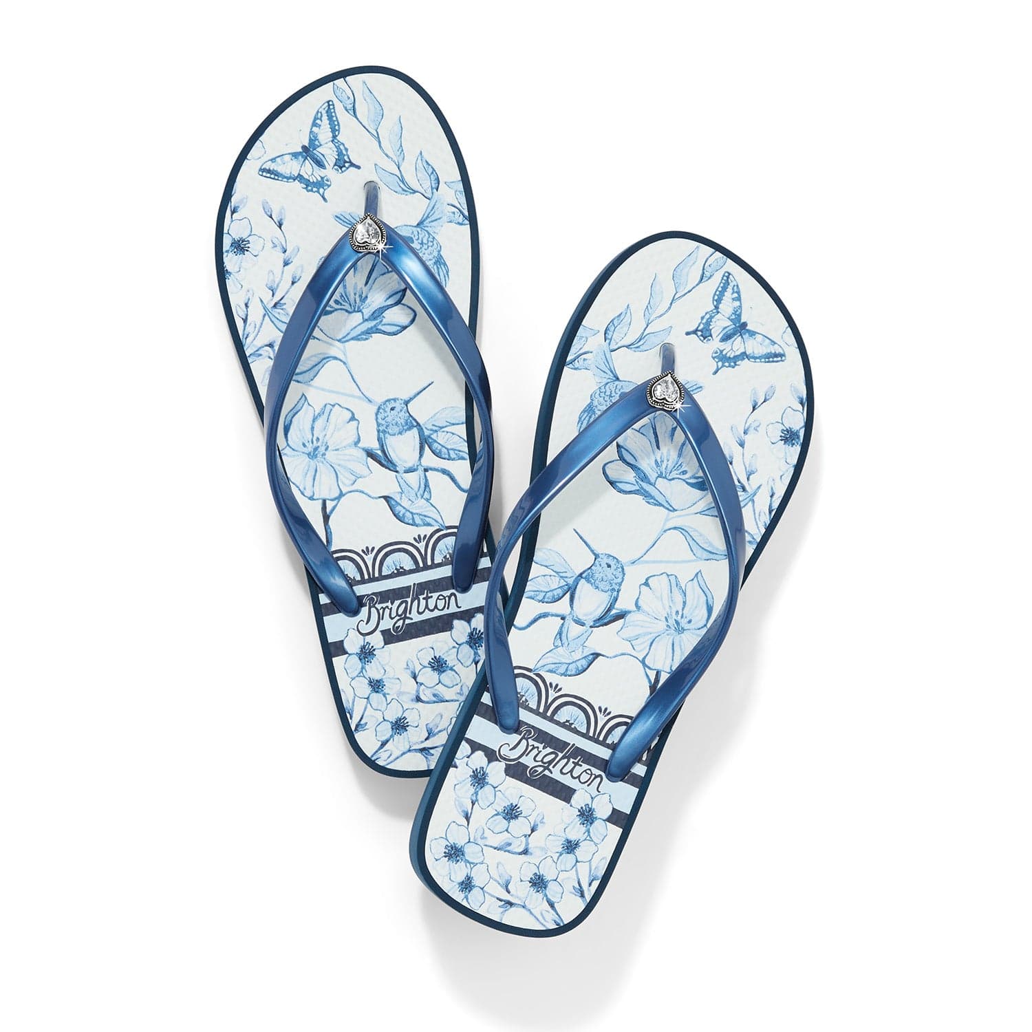 Birdie Platform Flip Flops blue 1