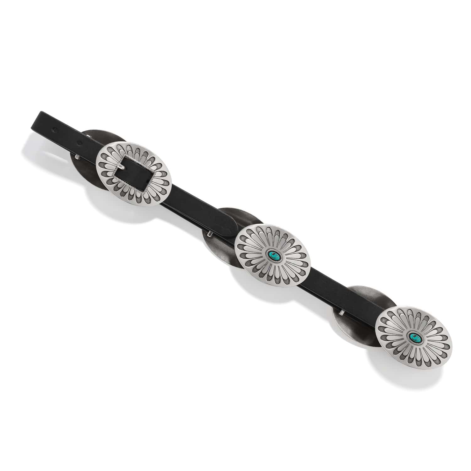 Blackbird Concho Belt black-turquoise 4