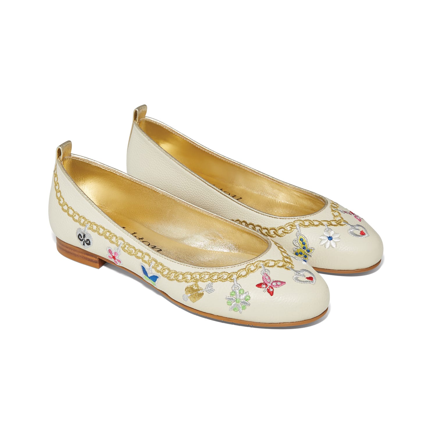 Blair Charm Embroidered Ballerina white 1
