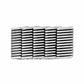 Brighton rectangular accessory with silver-plated finish and horizontal woven bar texture pattern on a white background