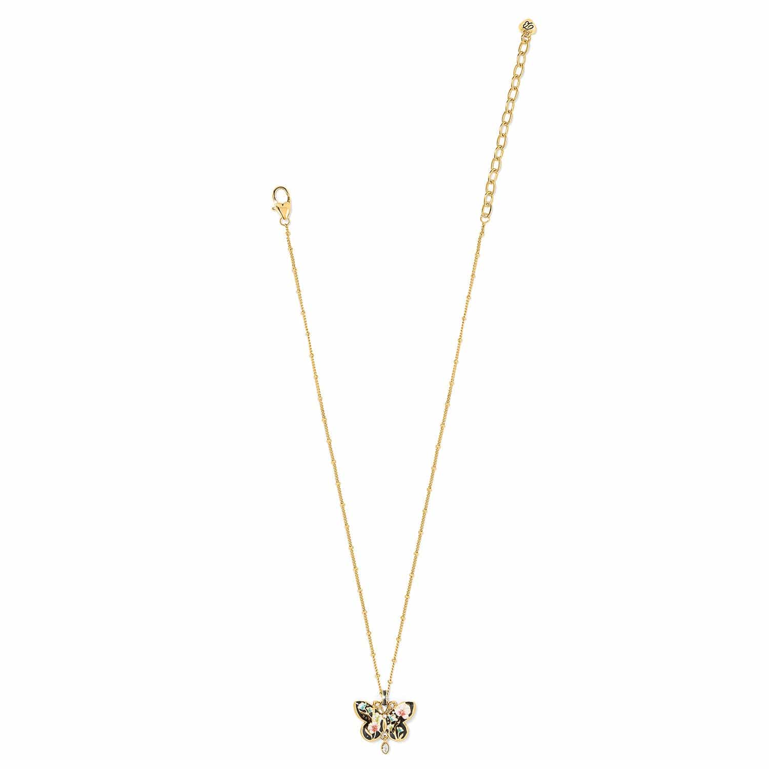 Botanique Butterfly Pendant Necklace gold-multi 3