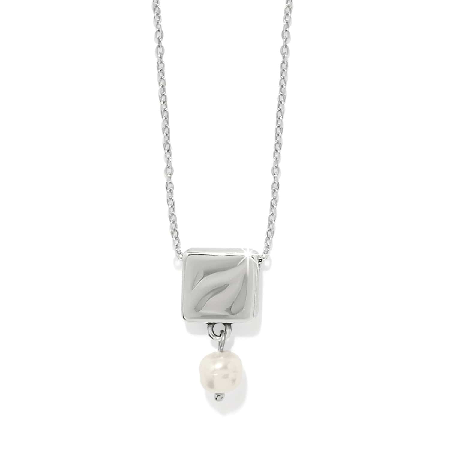 Cascade Cuadra Pearl Drop Necklace silver-pearl 1