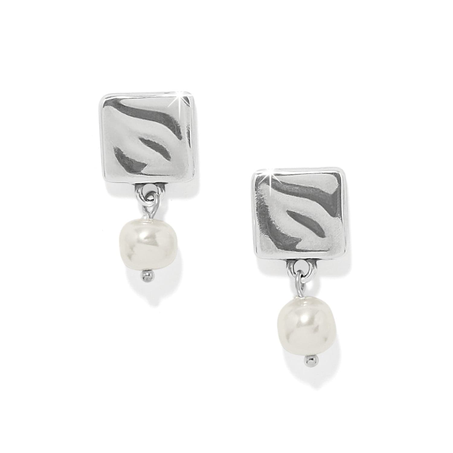 Cascade Cuadra Pearl Post Drop Earrings silver-pearl 1