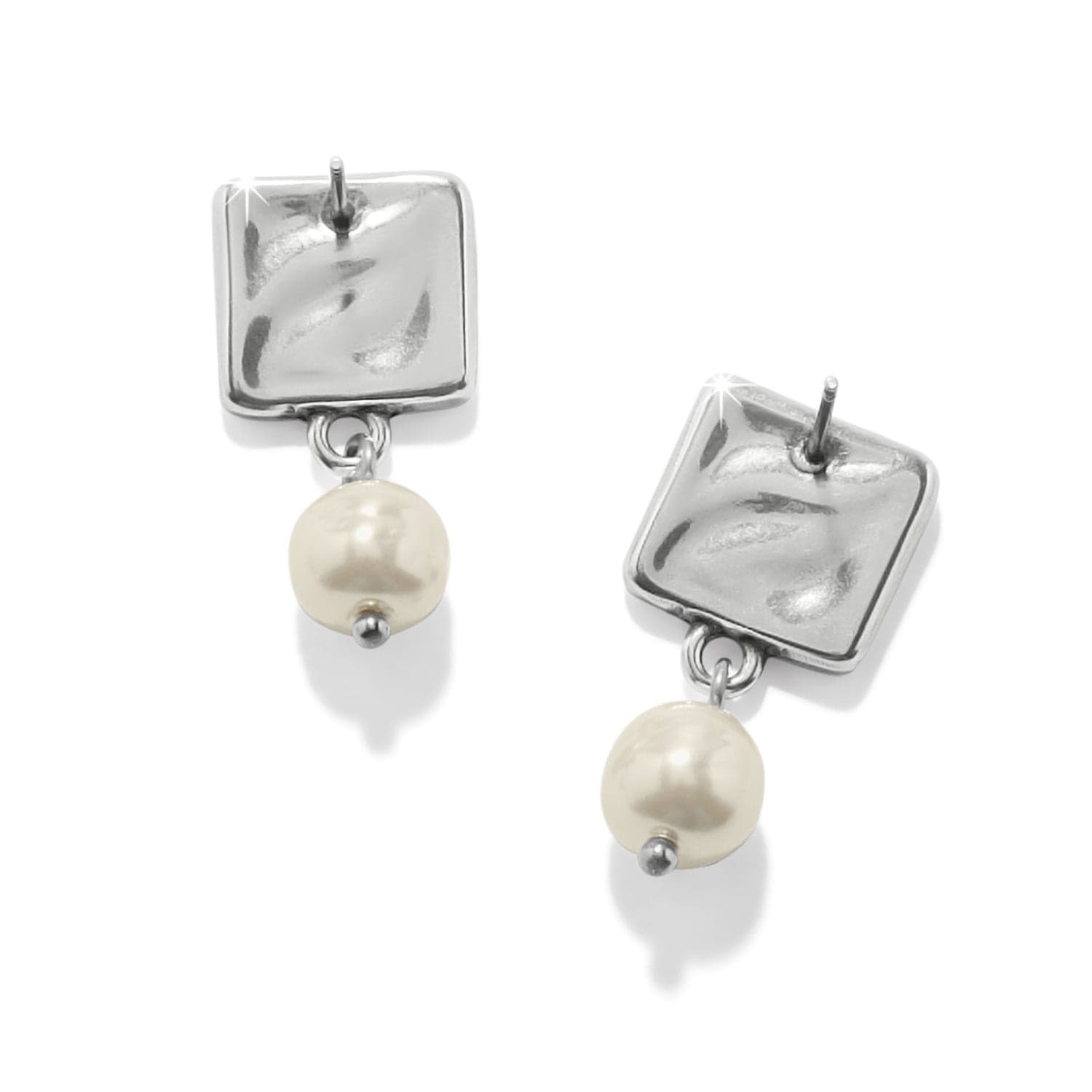 Cascade Cuadra Pearl Post Drop Earrings silver-pearl 2