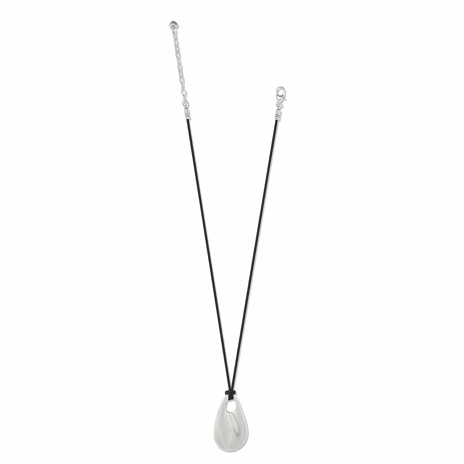 Cascade Drop Cord Necklace silver 3