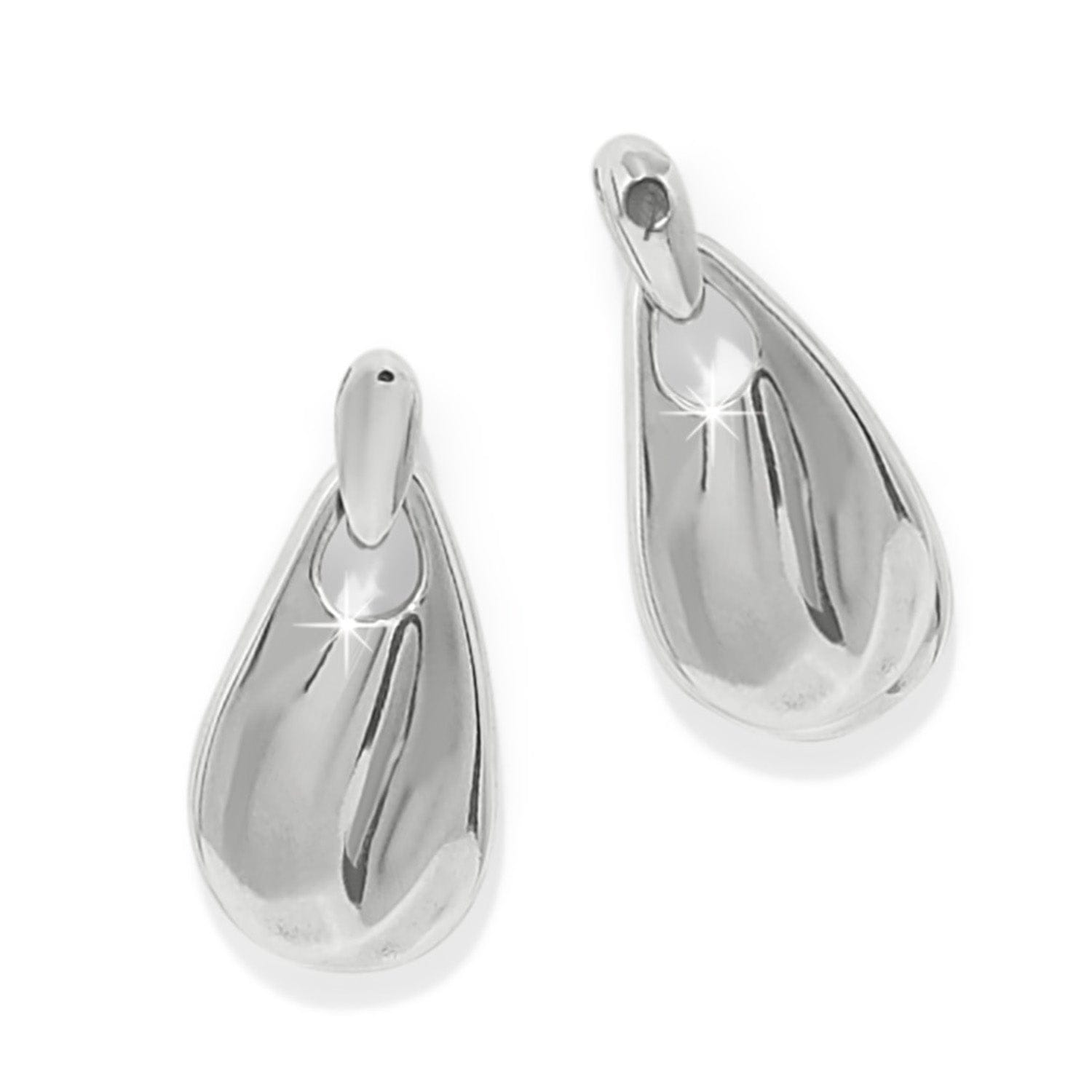 Cascade Drop Petite Post Drop Earrings silver 2