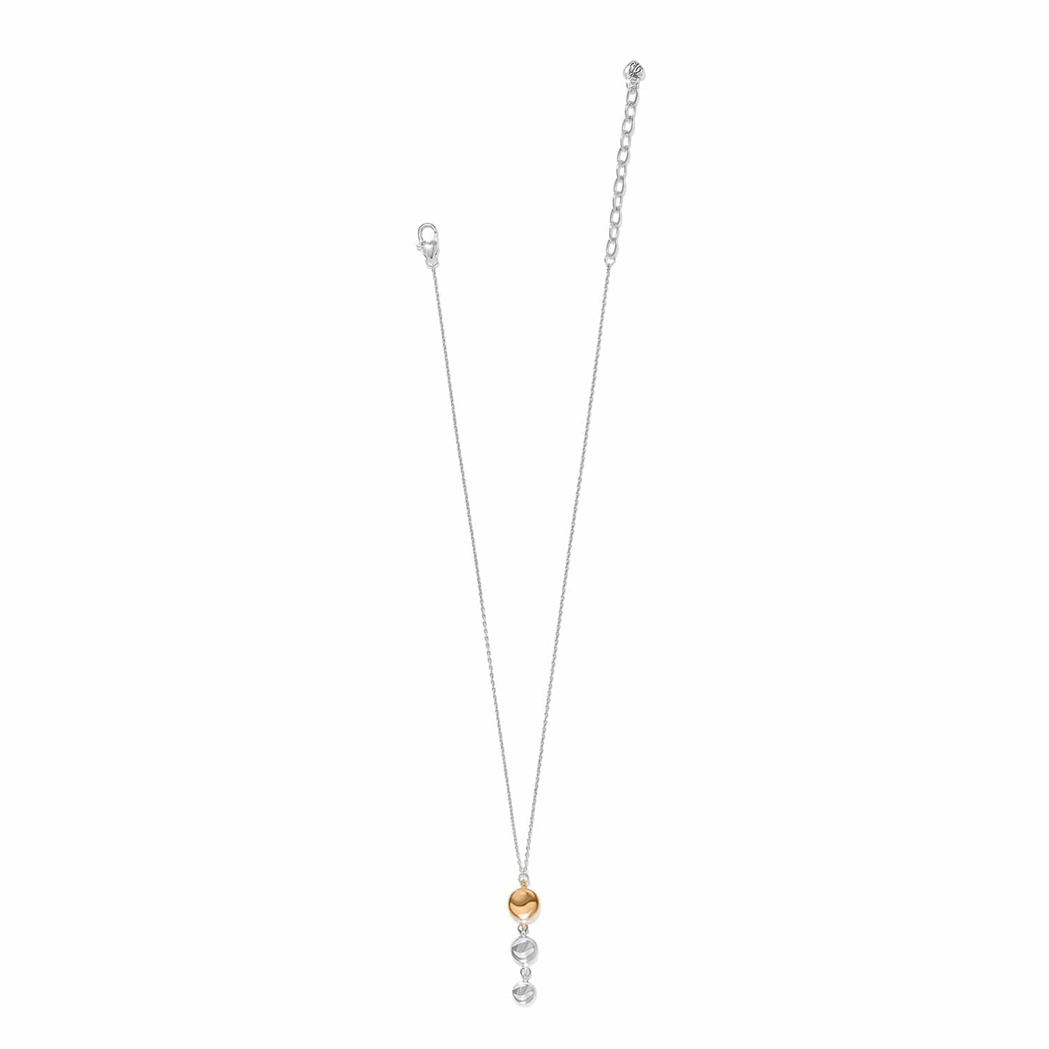 Cascade Drops Trio Necklace silver-gold 2